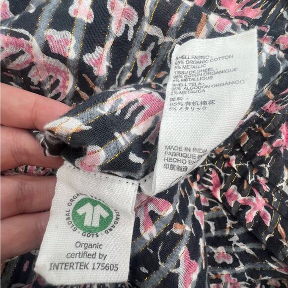 Cleobella Brynlee Long Sleeve Organic Cotton Print Multicolor Women’s Size M - Picture 7 of 8